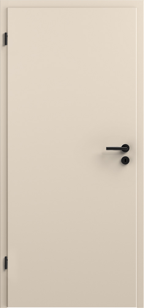 Moderne, schlichte Innentür in CPL Sandbeige ohne Lichtausschnitt.