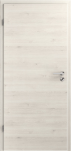 Moderne, schöne Innentür in CPL Vivo Vanilla Quer, Maserung waagrecht, ohne Lichtausschnitt.